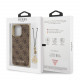 Rudas dėklas Apple iPhone 13 Pro telefonui "Guess 4G Charm Case"