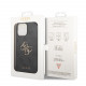 Pilkas dėklas Apple iPhone 15 Pro Max telefonui "Guess PU 4G Metal Logo Case"