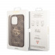 Rudas dėklas Apple iPhone 15 Pro telefonui "Guess PU 4G Metal Logo Case"