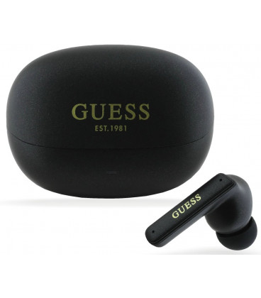 Juodos belaidės ausinės "Guess Capsule ANC/ENC TWS Wireless"