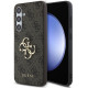 Rudas dėklas Samsung Galaxy S24 FE telefonui "Guess PU 4G Metal Logo Case"