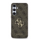 Rudas dėklas Samsung Galaxy S24 FE telefonui "Guess PU 4G Metal Logo Case"