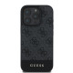 Pilkas dėklas Apple iPhone 16 Pro telefonui "Guess PU 4G Stripe Case"