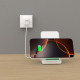 Baltas belaidis 15W pakrovėjas - stovas "Tech-Protect Qi15W-A40 Wireless Charger"