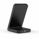 Juodas belaidis 15W pakrovėjas - stovas "Tech-Protect Qi15W-A40 Wireless Charger"