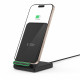 Juodas belaidis 15W pakrovėjas - stovas "Tech-Protect Qi15W-A40 Wireless Charger"