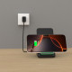 Juodas belaidis 15W pakrovėjas - stovas "Tech-Protect Qi15W-A40 Wireless Charger"