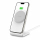 Baltas belaidis 15W pakrovėjas - stovas "Tech-Protect Qi15W-A38 Magnetic Magsafe Wireless Charger"