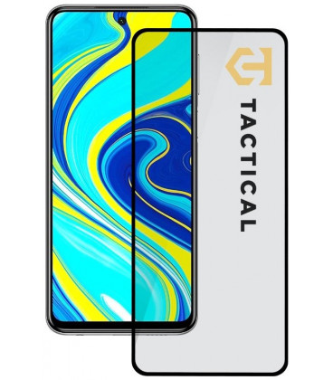 Juodas apsauginis grūdintas stiklas Xiaomi Redmi Note 9 Pro / 9S / 9 Pro Max telefonui "Tactical Glass Shield 5D"