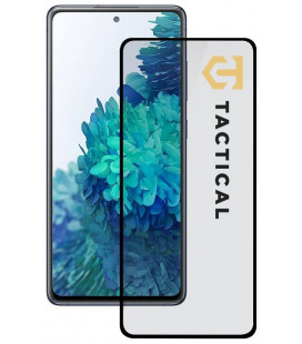 Juodas apsauginis grūdintas stiklas Samsung Galaxy S20 FE telefonui "Tactical Glass Shield 5D"