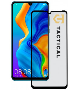 Juodas apsauginis grūdintas stiklas Huawei P30 Lite telefonui "Tactical Glass Shield 5D"