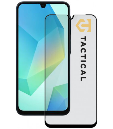 Juodas apsauginis grūdintas stiklas Samsung Galaxy A16 4G / 5G telefonui "Tactical Glass Shield 5D"