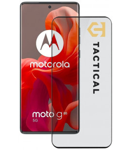 Juodas apsauginis grūdintas stiklas Motorola G85 5G telefonui "Tactical Glass Shield 5D"