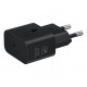 Originalus juodas Samsung 25W 1xUSB-C pakrovėjas + USB-C - USB-C 100cm laidas "EP-T2510EBE + EP-DN980BBE"