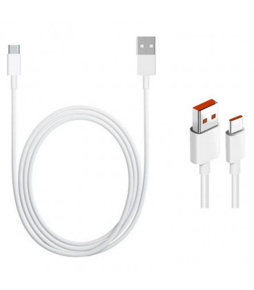 Baltas Xiaomi USB-A - USB-C 100cm 6A laidas "Xiaomi Original USB-C Data Cable"