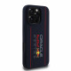 Mėlynas dėklas Apple iPhone 16 Pro telefonui "Red Bull Silicone Vertical Logo MagSafe Case"