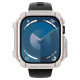 Smėlio spalvos dėklas Apple Watch 10 / 11 (46 mm) laikrodžiui "Spigen Rugged Armor"
