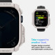 Smėlio spalvos dėklas Apple Watch 10 / 11 (46 mm) laikrodžiui "Spigen Rugged Armor"