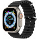 Juoda apyrankė Apple Watch SE / 8 / 7 / 6 / 5 / 4 / 3 / 2 / 1 (38 / 40 / 41 / 42 mm) laikrodžiams "Dux Ducis OceanWave"