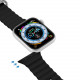 Juoda apyrankė Apple Watch SE / 8 / 7 / 6 / 5 / 4 / 3 / 2 / 1 (38 / 40 / 41 / 42 mm) laikrodžiams "Dux Ducis OceanWave"