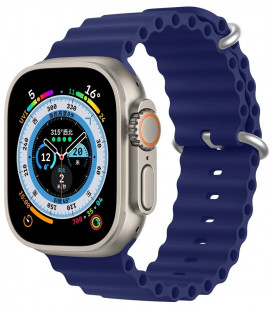 Mėlyna apyrankė Apple Watch SE / 8 / 7 / 6 / 5 / 4 / 3 / 2 / 1 (38 / 40 / 41 / 42 mm) laikrodžiams "Dux Ducis OceanWave"