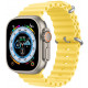 Geltona apyrankė Apple Watch 6 / 7 / 8 / 9 / 10 / SE / Ultra 1 / 2 (44 / 45 / 46 / 49 mm) "Dux Ducis OceanWave"