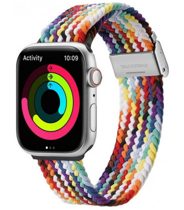 Apyrankė Apple Watch 6 / 7 / 8 / 9 / 10 / SE / Ultra 1 / 2 (44 / 45 / 46 / 49 mm) "Dux Ducis Mixture II Rainbow"