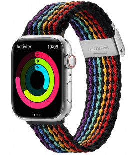 Apyrankė Apple Watch 6 / 7 / 8 / 9 / 10 / SE / Ultra 1 / 2 (44 / 45 / 46 / 49 mm) "Dux Ducis Mixture II Dark Stripes"