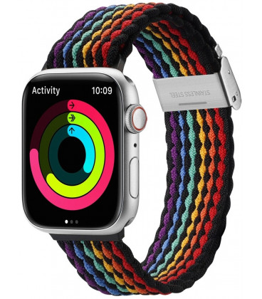 Apyrankė Apple Watch 6 / 7 / 8 / 9 / 10 / SE / Ultra 1 / 2 (44 / 45 / 46 / 49 mm) "Dux Ducis Mixture II Dark Stripes"