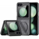 Juodas / skaidrus dėklas Samsung Galaxy Z Flip 6 / 7 FE telefonui "Dux Ducis Aimo Mag"