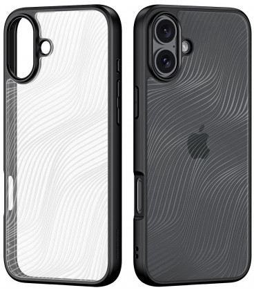 Juodas / skaidrus dėklas Apple iPhone 16 Plus telefonui "Dux Ducis Aimo"