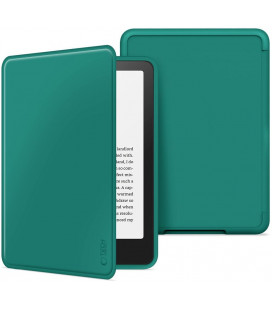 Žalias atverčiamas dėklas Kindle Paperwhite VI / 6 / Colorsoft / Signature Edition skaityklei "Tech-Protect Smartcase"