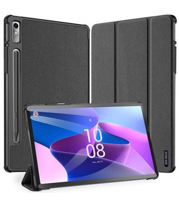 Juodas atverčiamas dėklas Lenovo Tab P11 Pro Gen 2 TB132FU planšetei "Dux Ducis Domo"