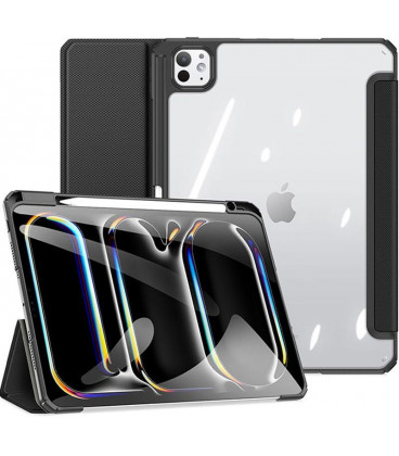 Juodas atverčiamas dėklas Apple iPad Pro 11 2024 / 2025 planšetei "Dux Ducis Toby"