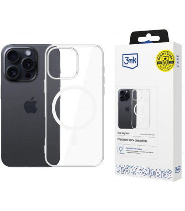 Skaidrus dėklas Apple iPhone 16 Pro telefonui "3mk Clear MagCase"