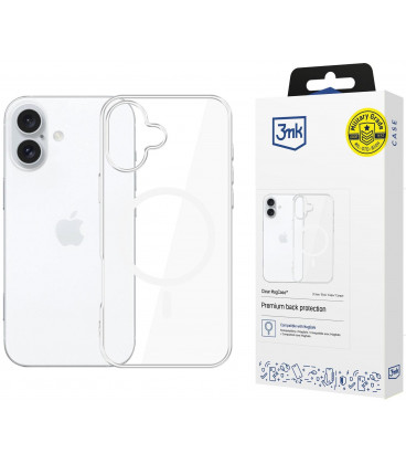 Skaidrus dėklas Apple iPhone 16 Plus telefonui "3mk Clear MagCase"