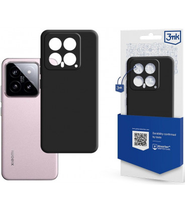 Matinis juodas dėklas Xiaomi Redmi Note 14 5G telefonui "3mk Matt Case"