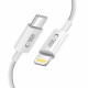 Pilkas USB-C - Lightning PD27W / 3A 100cm laidas "Tech-Protect Ultraboost Lite"