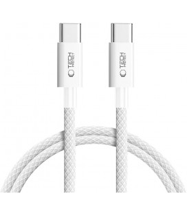 Baltas USB-C - USB-C PD60W / 3A 100cm laidas "Tech-Protect Ultraboost Lite"