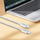 Baltas USB-C - USB-C PD60W / 3A 200cm laidas "Tech-Protect Ultraboost Lite"