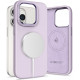 Purpurinis (Mauve) dėklas Apple iPhone 15 Pro telefonui "Tech-Protect Silicone Pure Magsafe"