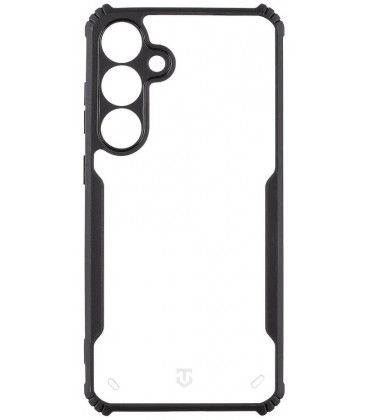 Juodas / skaidrus dėklas Samsung Galaxy S25 Plus telefonui "Tactical Quantum Stealth Cover"