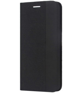 Juodas atverčiamas dėklas Xiaomi Redmi 17C / 14C / Redmi A4 / Poco C75 telefonui "Smart Senso"