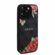 Juodas dėklas Apple iPhone 16 Pro telefonui "Guess PU Leather 4G Roses MagSafe Case"