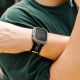 Žalias dėklas Apple Watch 10 (46mm) laikrodžiui "Ringke Onyx"
