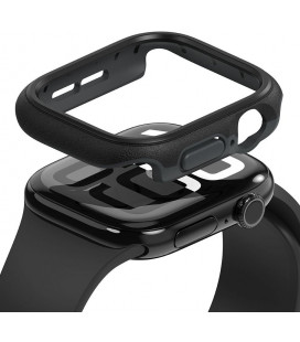 Juodas dėklas Apple Watch 10 / 11 (46mm) laikrodžiui "Ringke Onyx"