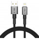 Pilkas USB-A - Lightning 15W / 3A 100cm laidas "Tech-Protect Ultraboost DNA"