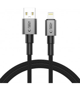 Pilkas USB-A - Lightning 15W / 3A 100cm laidas "Tech-Protect Ultraboost DNA"