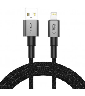 Pilkas USB-A - Lightning 15W / 3A 200cm laidas "Tech-Protect Ultraboost DNA"