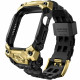 Auksinės spalvos / juoda apyrankė - dėklas Apple Watch 10 / 11 (46 mm) laikrodžiui "Supcase UB Ore"
